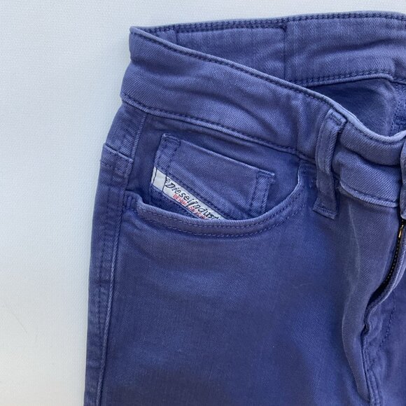 $188 Diesel Women’s Skinzee Super Slim Skinny Jeans Regular Waist 0851W Size W24 - Picture 5 of 11